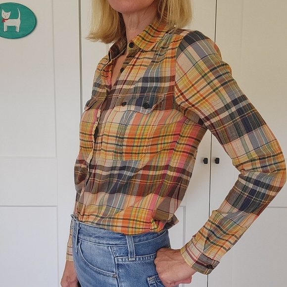 GAP Popover Button Down Shirt Fall Paid Size S #692596 - Picture 3 of 13